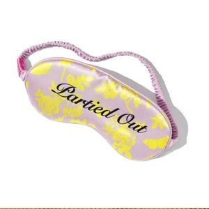 Satin sleep mask purple yellow lavender fizz
